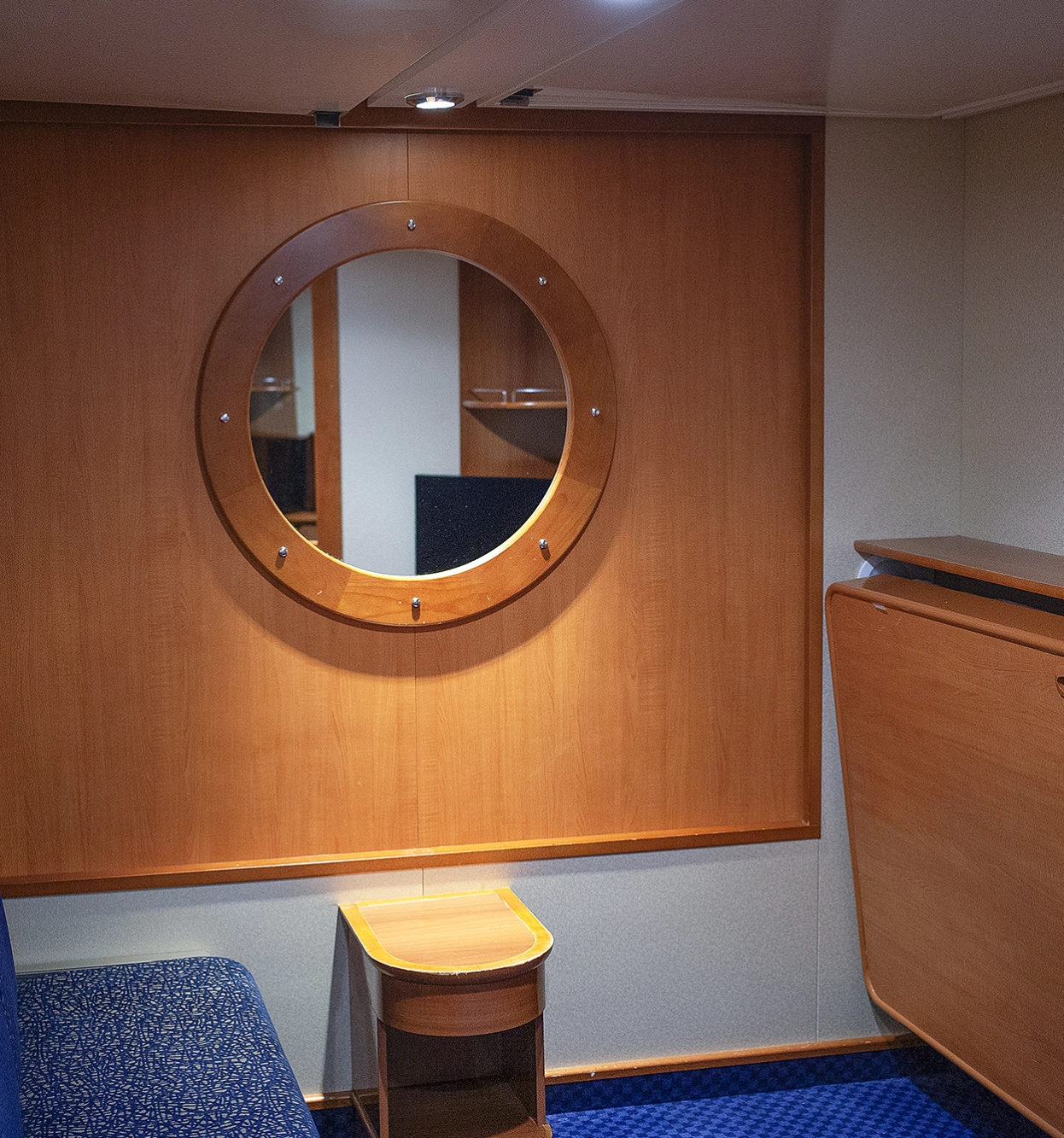 Standard cabin inside with 4 beds